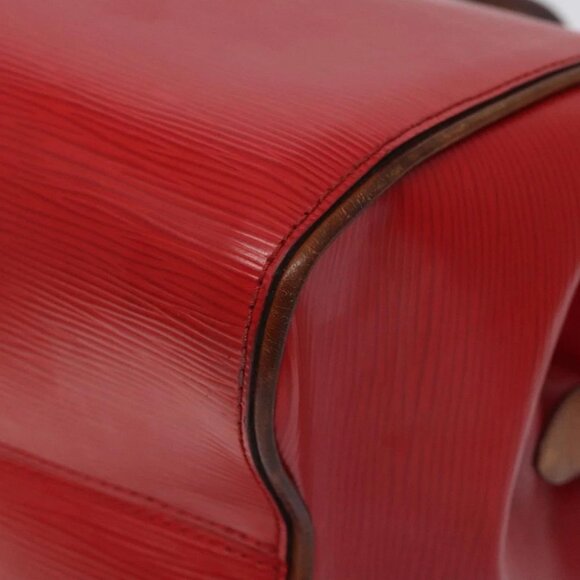 LOUIS VUITTON Epi Dock PM Hand Bag Red LV - Picture 9 of 15